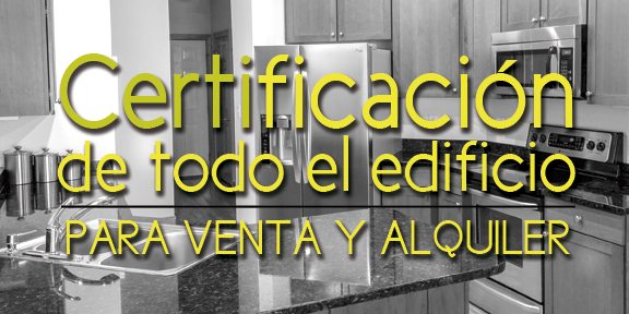Certificaciones para venta y alquiler